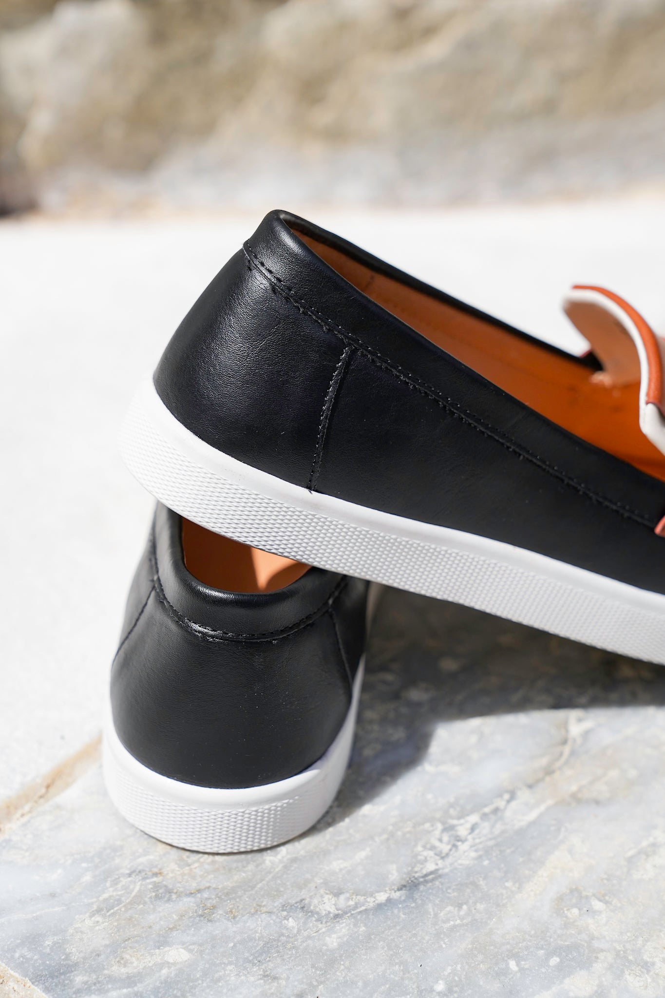 Yellow Box Loafer Sneaker with Fringe Strap Detail