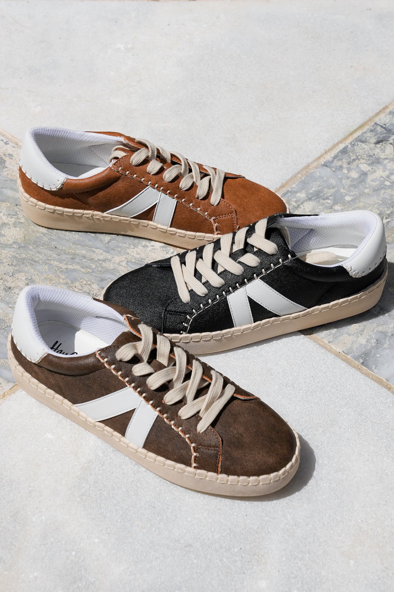 Corky's "Friendzone" Casual Lace Up Sneaker with Side Stripe