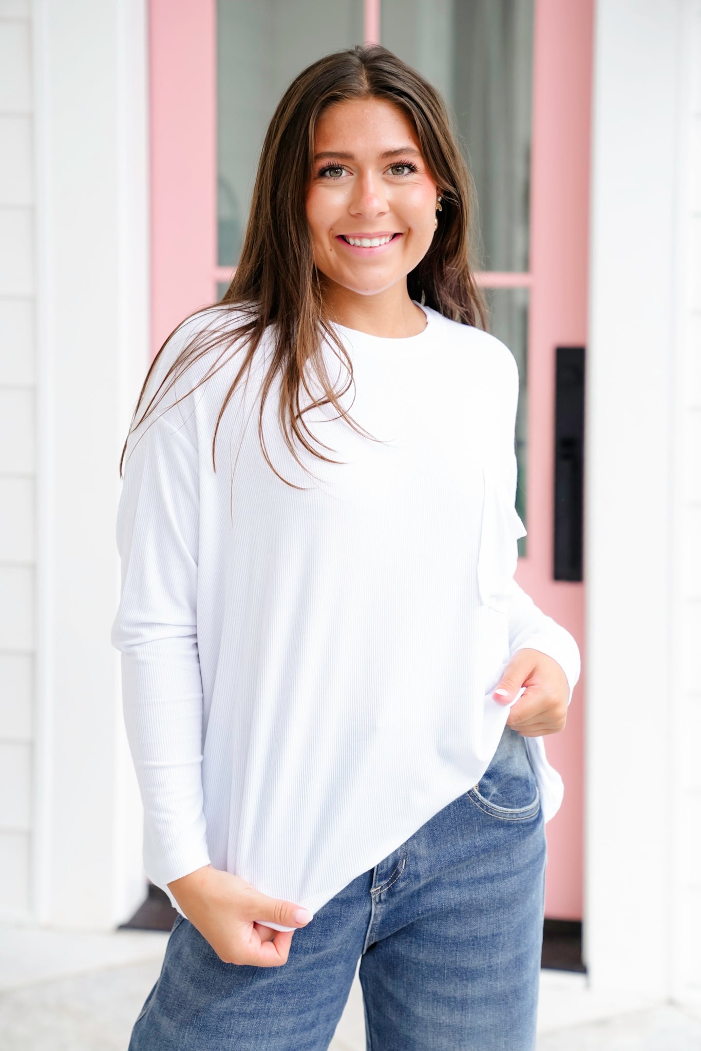 Door Buster! Zenana Ribbed Rayon Span Dolman Sleeve Top
