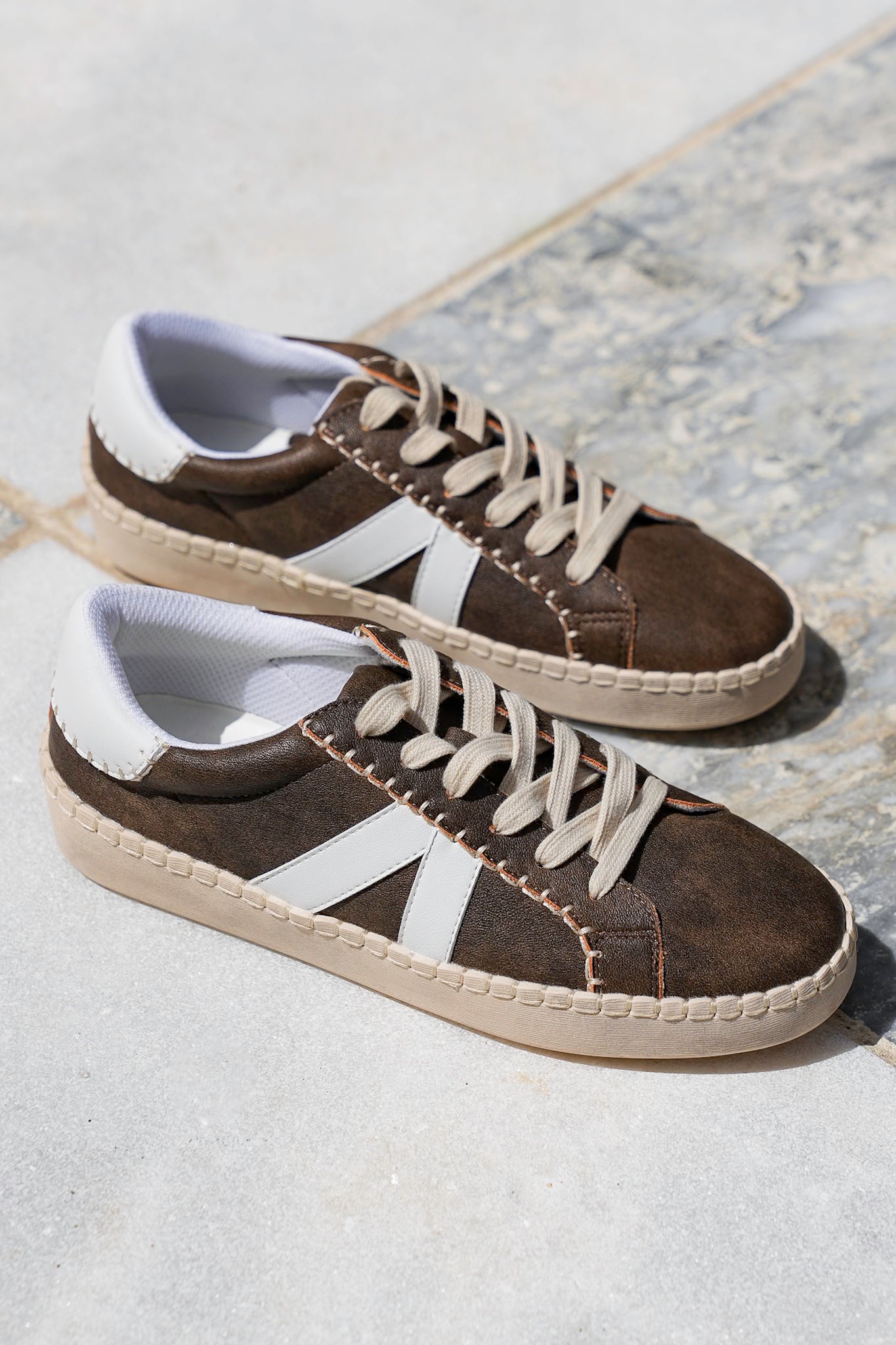 Corky's "Friendzone" Casual Lace Up Sneaker with Side Stripe