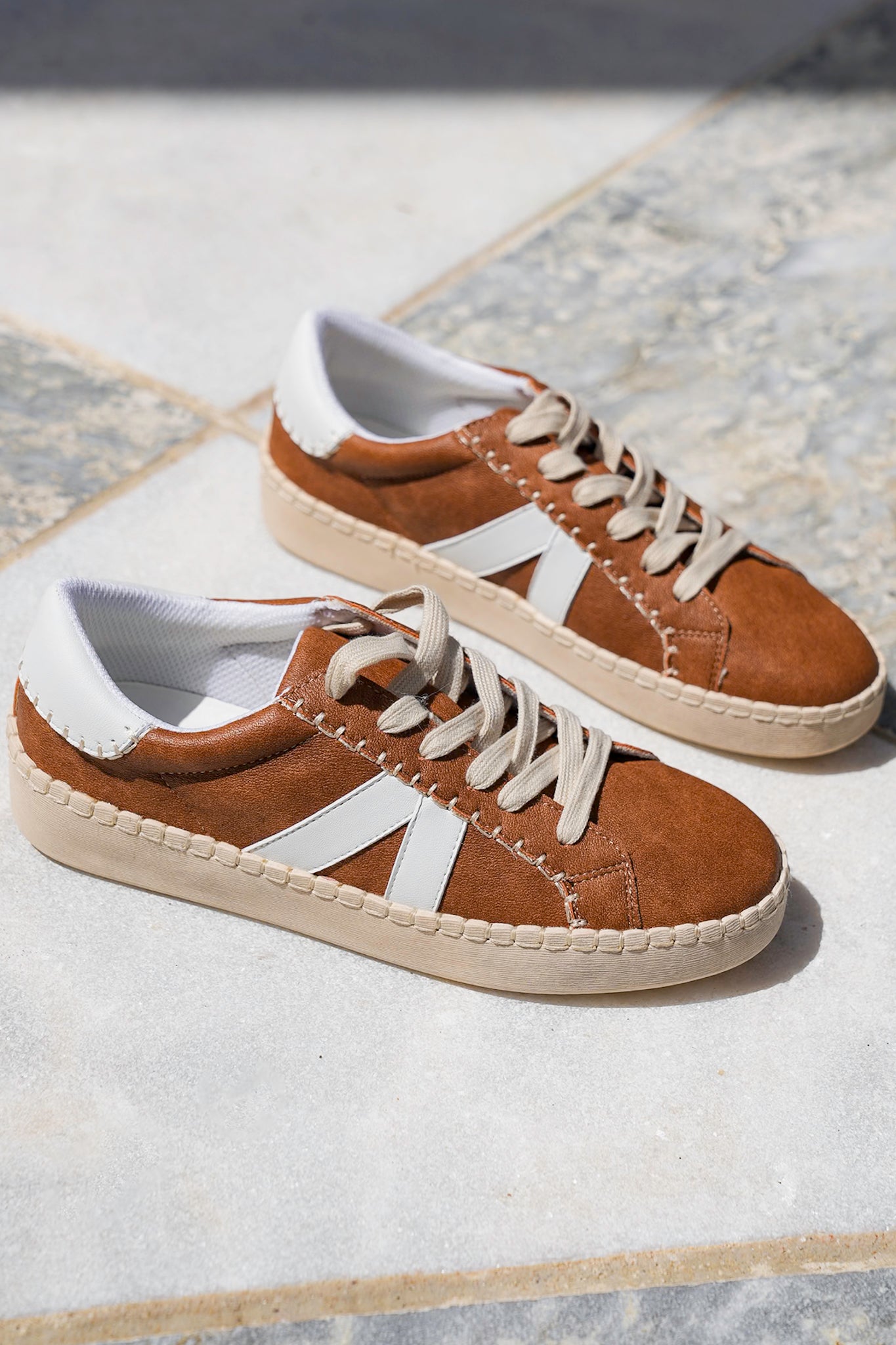 Corky's "Friendzone" Casual Lace Up Sneaker with Side Stripe