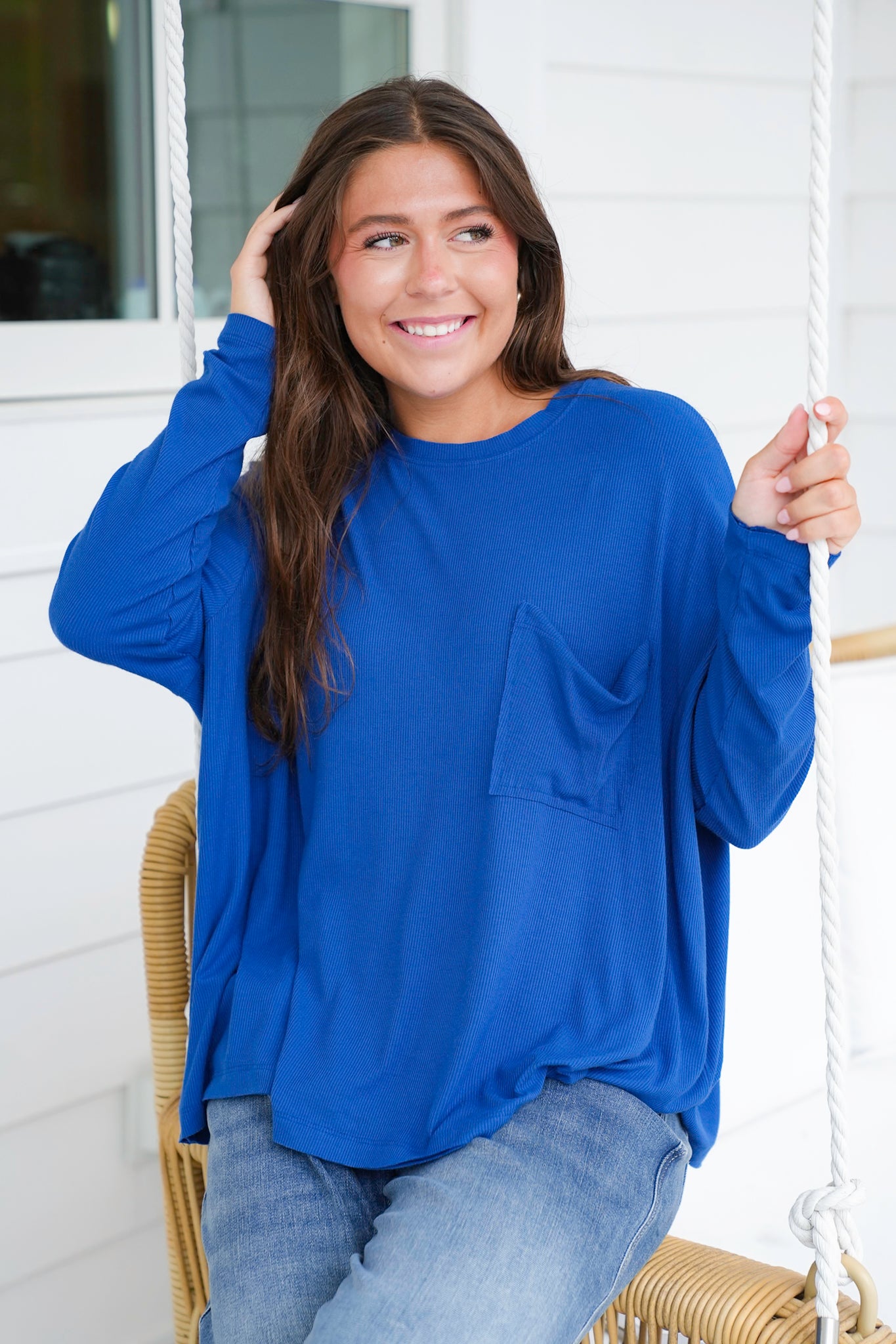 Door Buster! Zenana Ribbed Rayon Span Dolman Sleeve Top