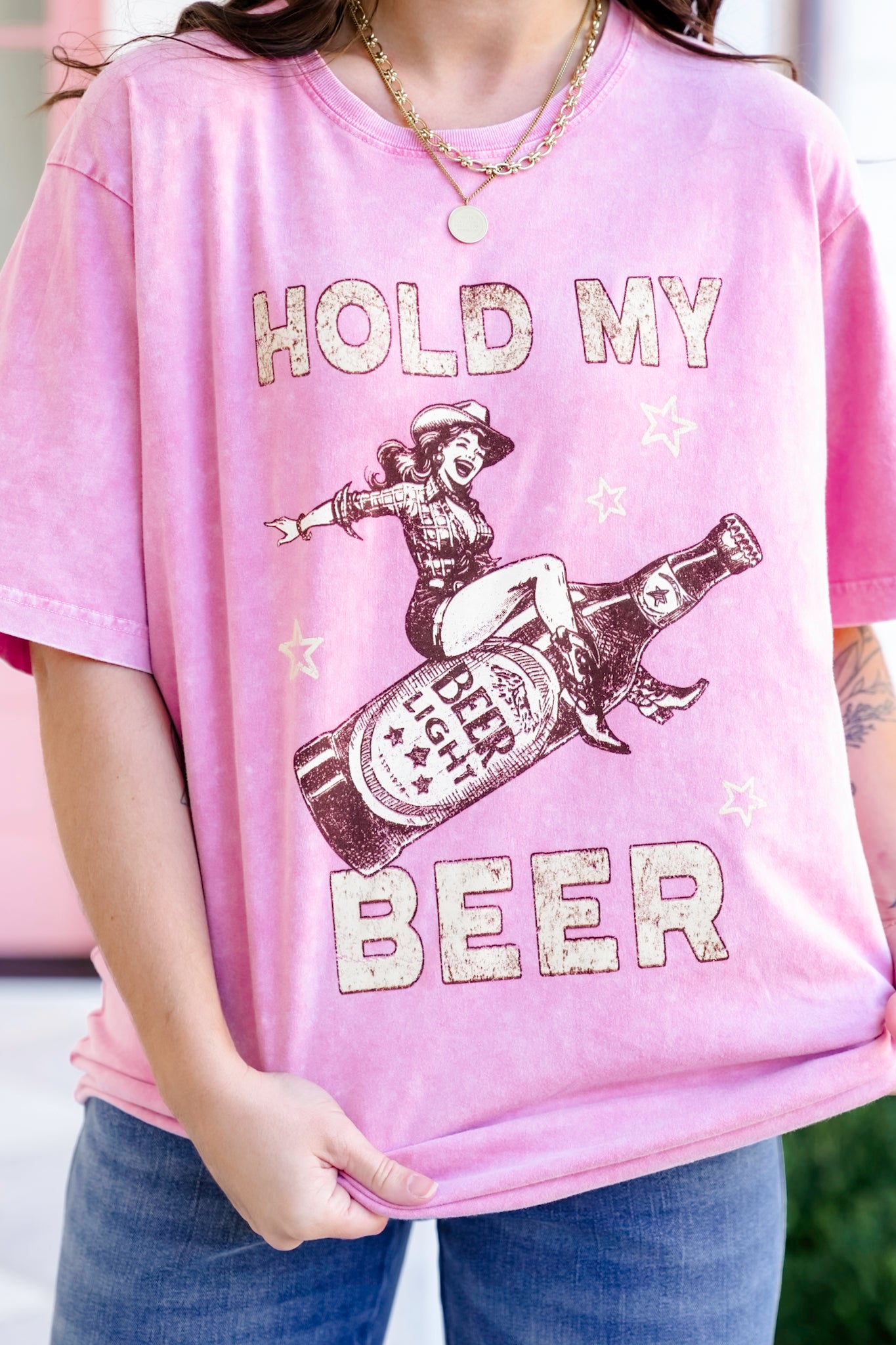 Short Sleeve "Hold My Beer" Graphic Tee
