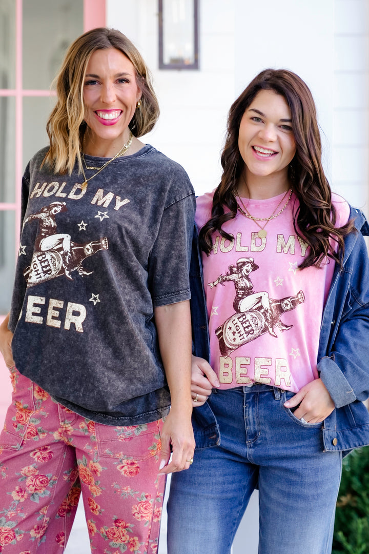 Short Sleeve "Hold My Beer" Graphic Tee