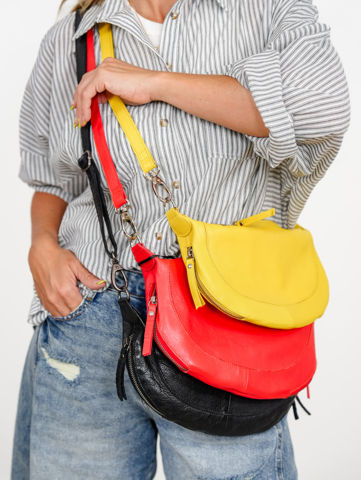 Latico Crosby Leather Sling Bag - Freckled Poppy