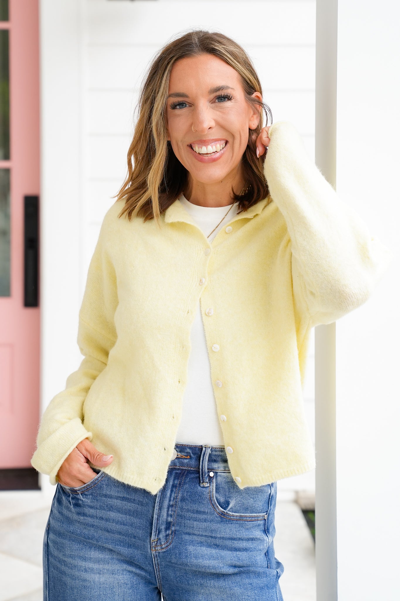 Long Sleeve Button Down Cardigan