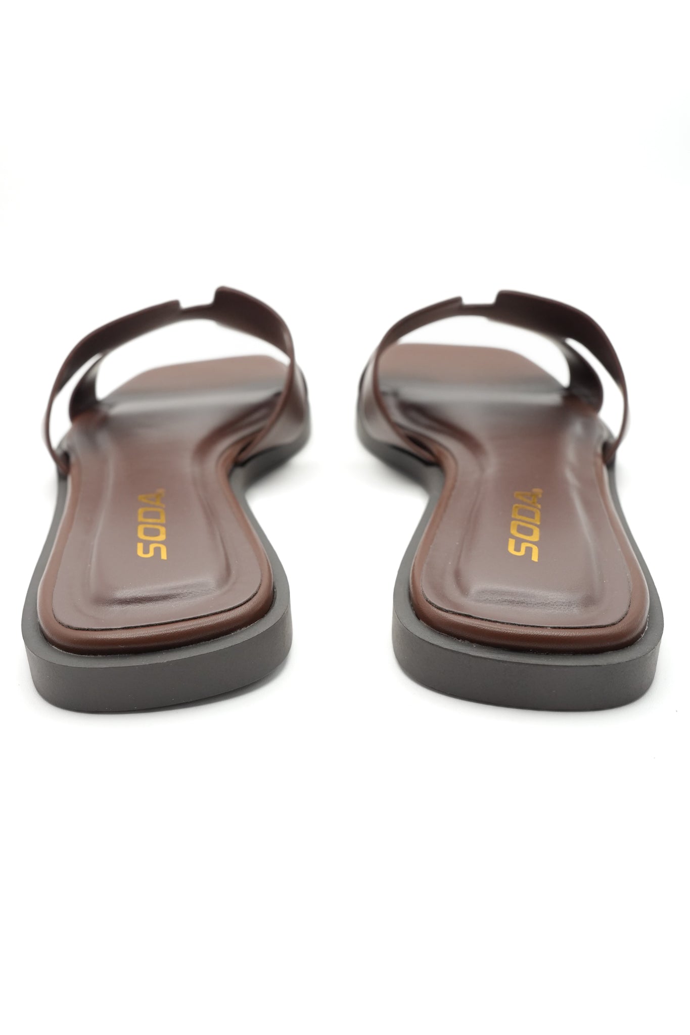 Cutout Strap Flat Slide Sandal