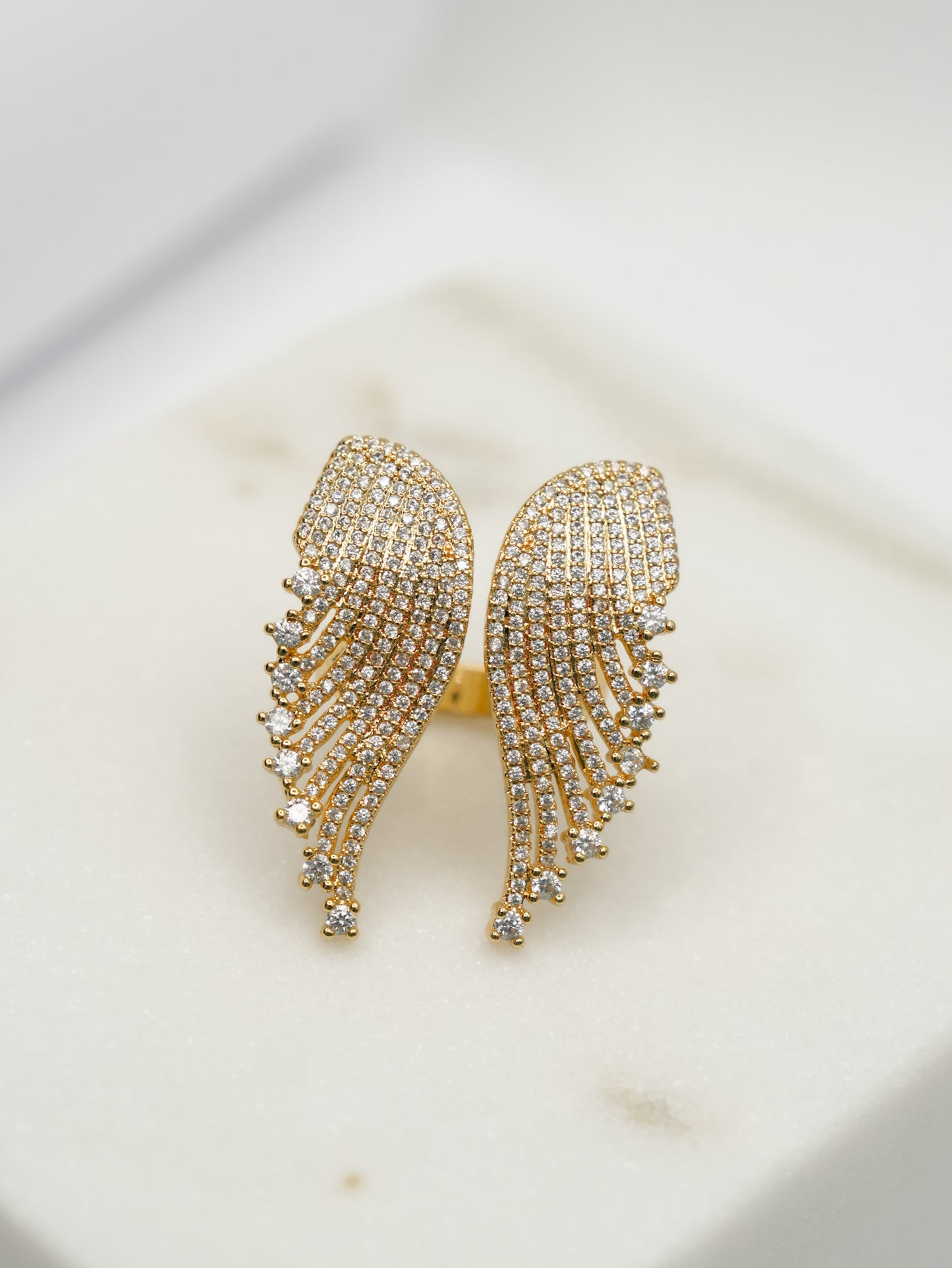 CZ Angel Wings Ring