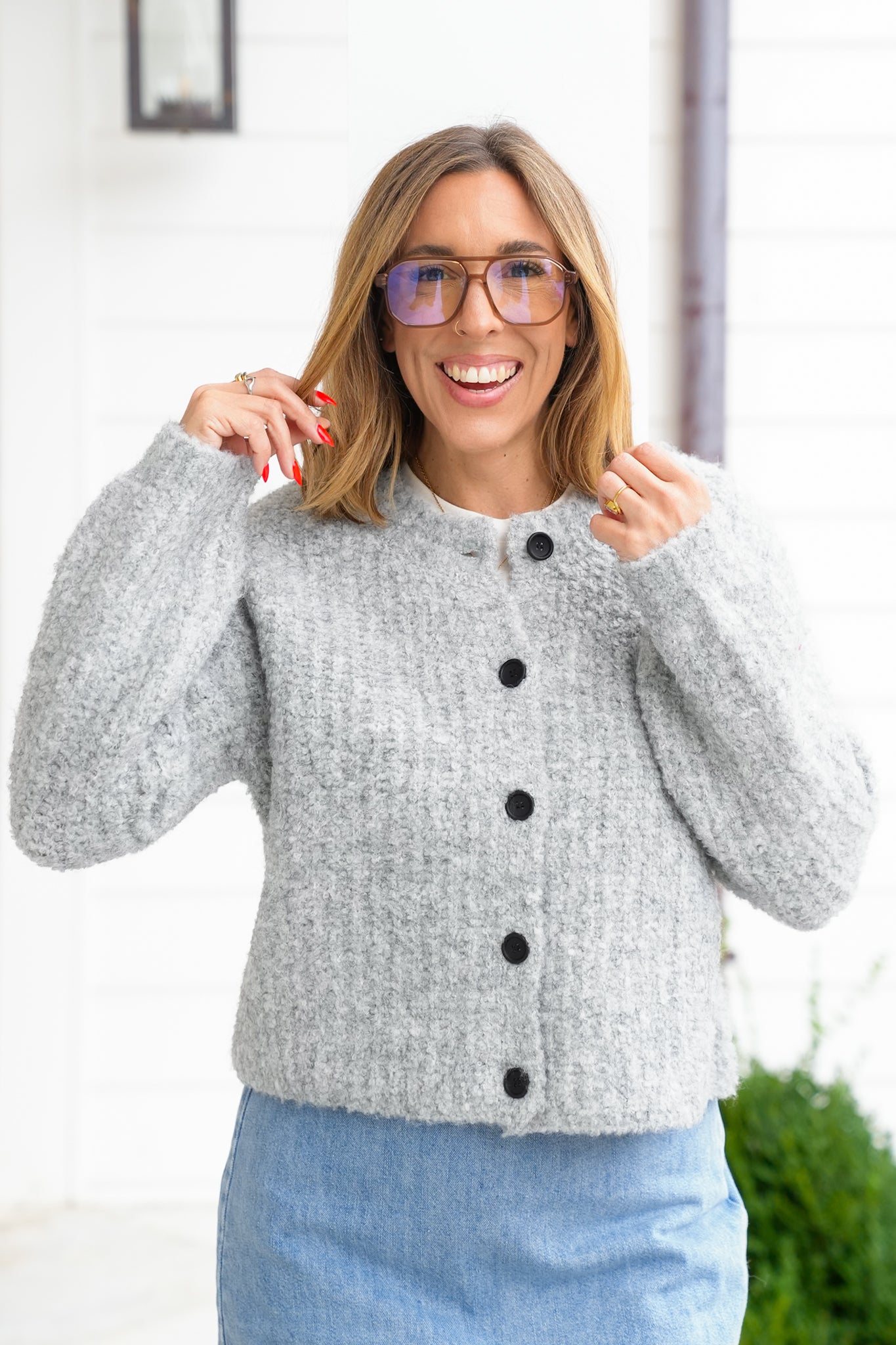 Door Buster! Zenana 5 Button Wool Cardigan Sweater
