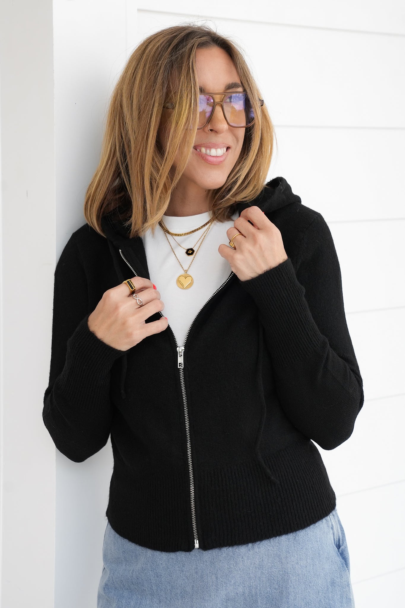 Door Buster! Zenana Zip Hoodie Sweater