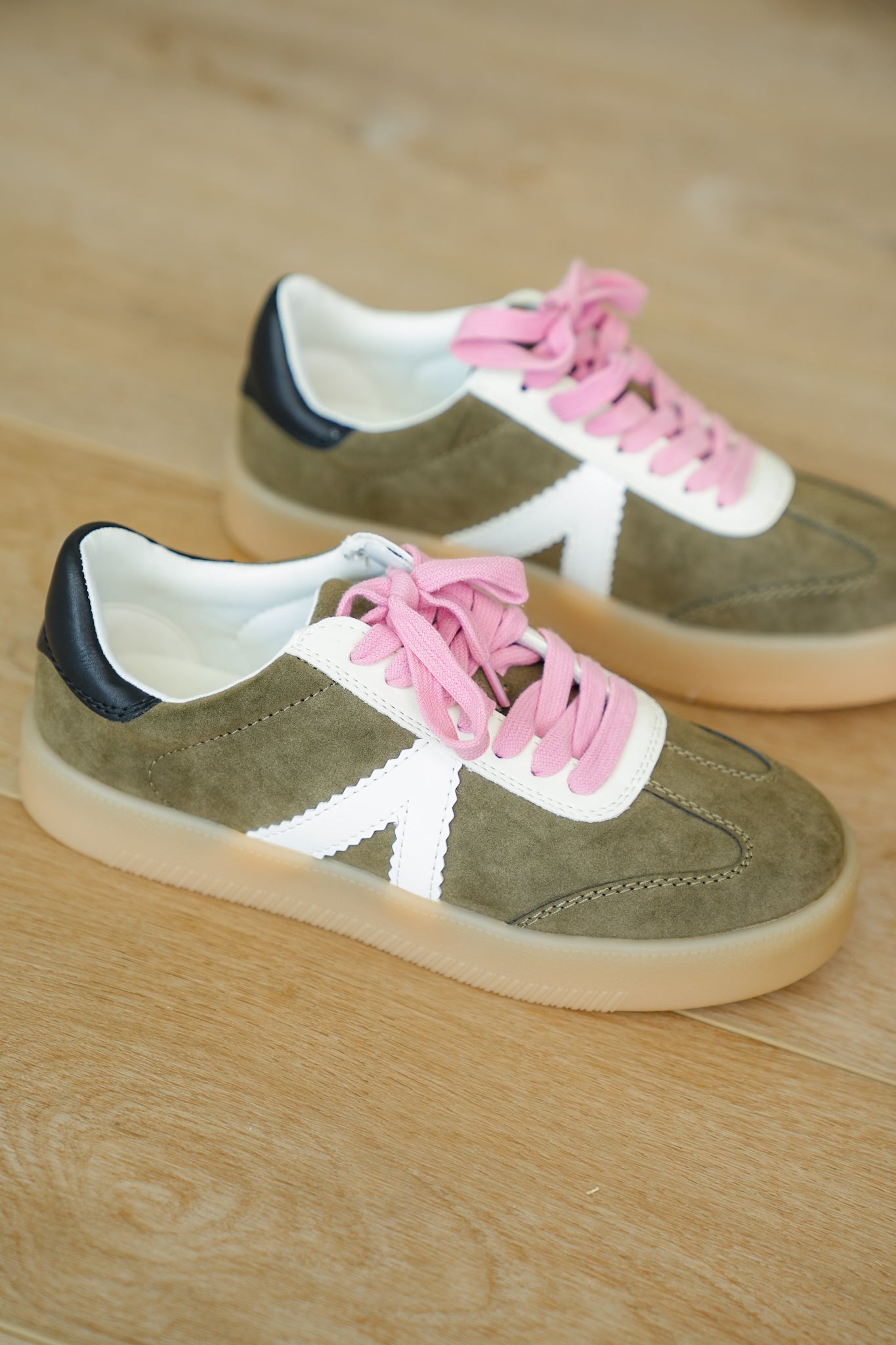 MIA Low Top Vegan Suede 'V' Design Sneaker