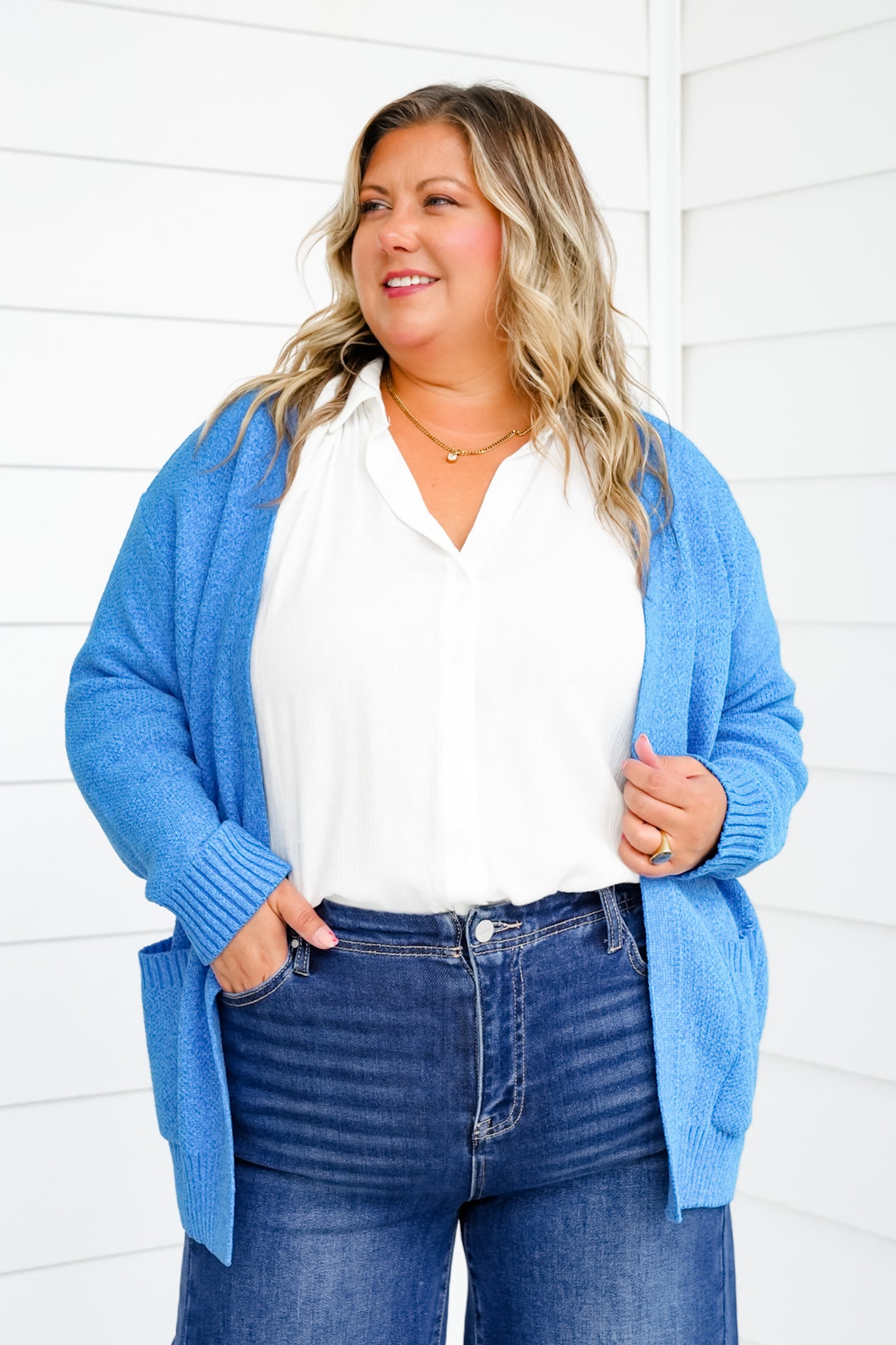 Door Buster! Zenana Melange Open Front Sweater Cardigan