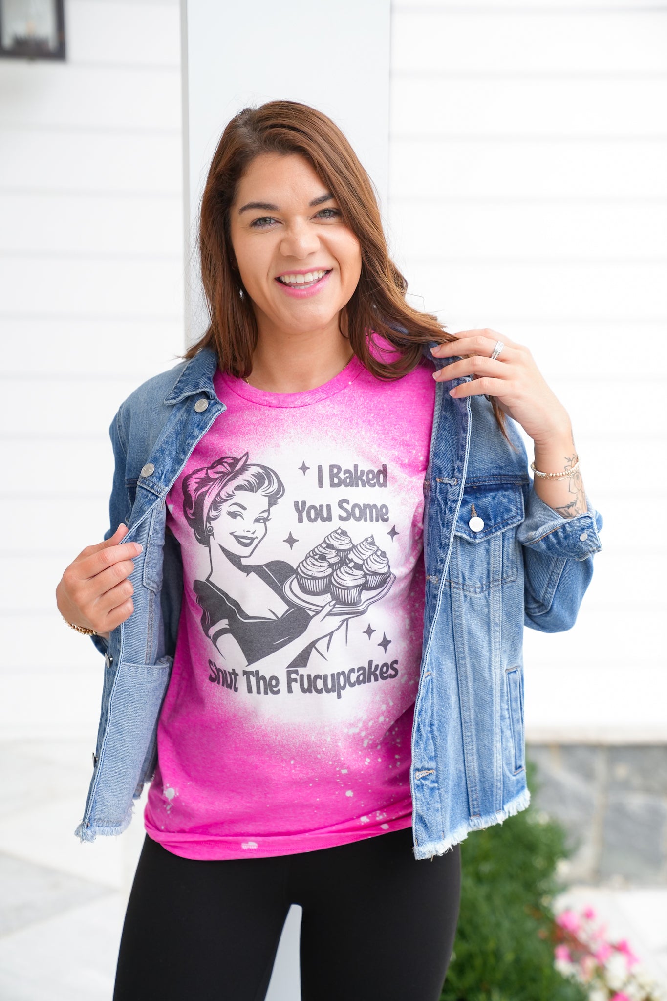 Plus/Reg Short Sleeve "Shut The Fucupcakes" Graphic Tee
