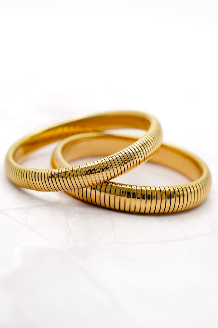 Flex Gold Plated Mesh Bracelet