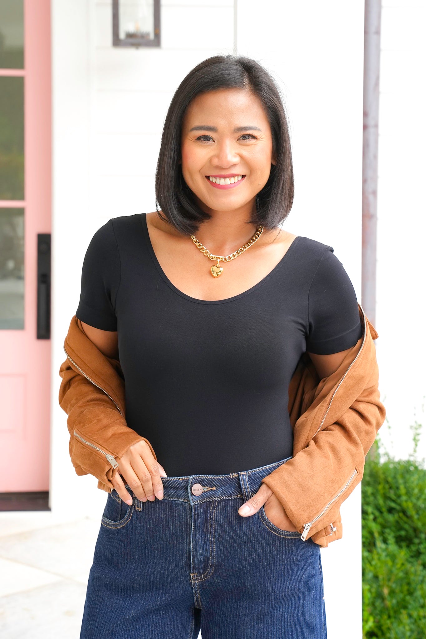 Restock! Door Buster! Plus/Reg Solid Short Sleeve Reversible Bodysuit