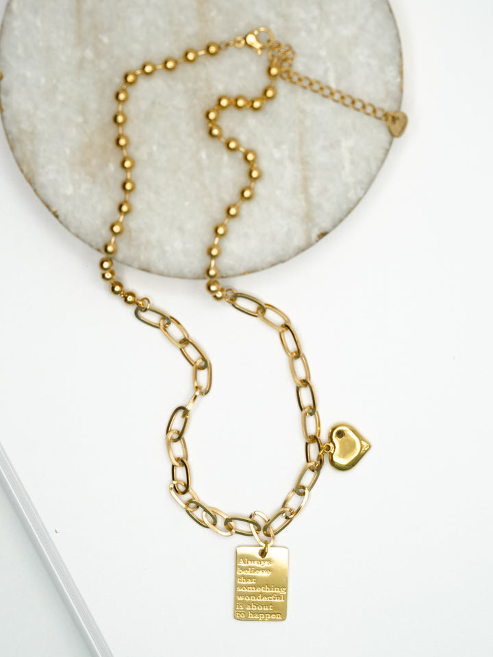 Always Believe Charm Necklace