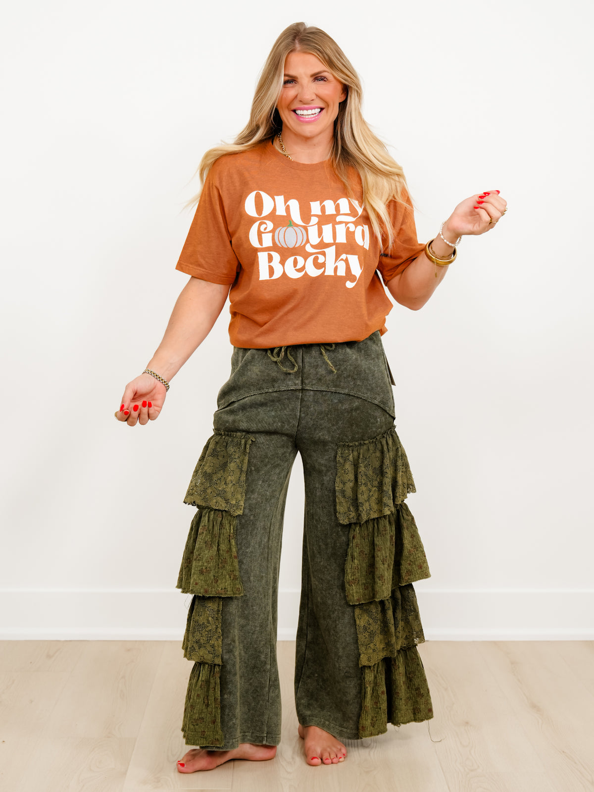 Plus/Reg Short Sleeve "Oh My Gourd Becky" Graphic Tee