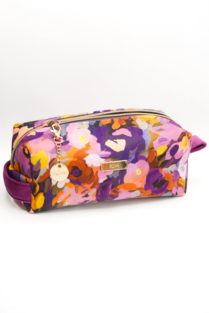 Makeup Junkie Bags Meadow Magic Lilac Bobbie Bag