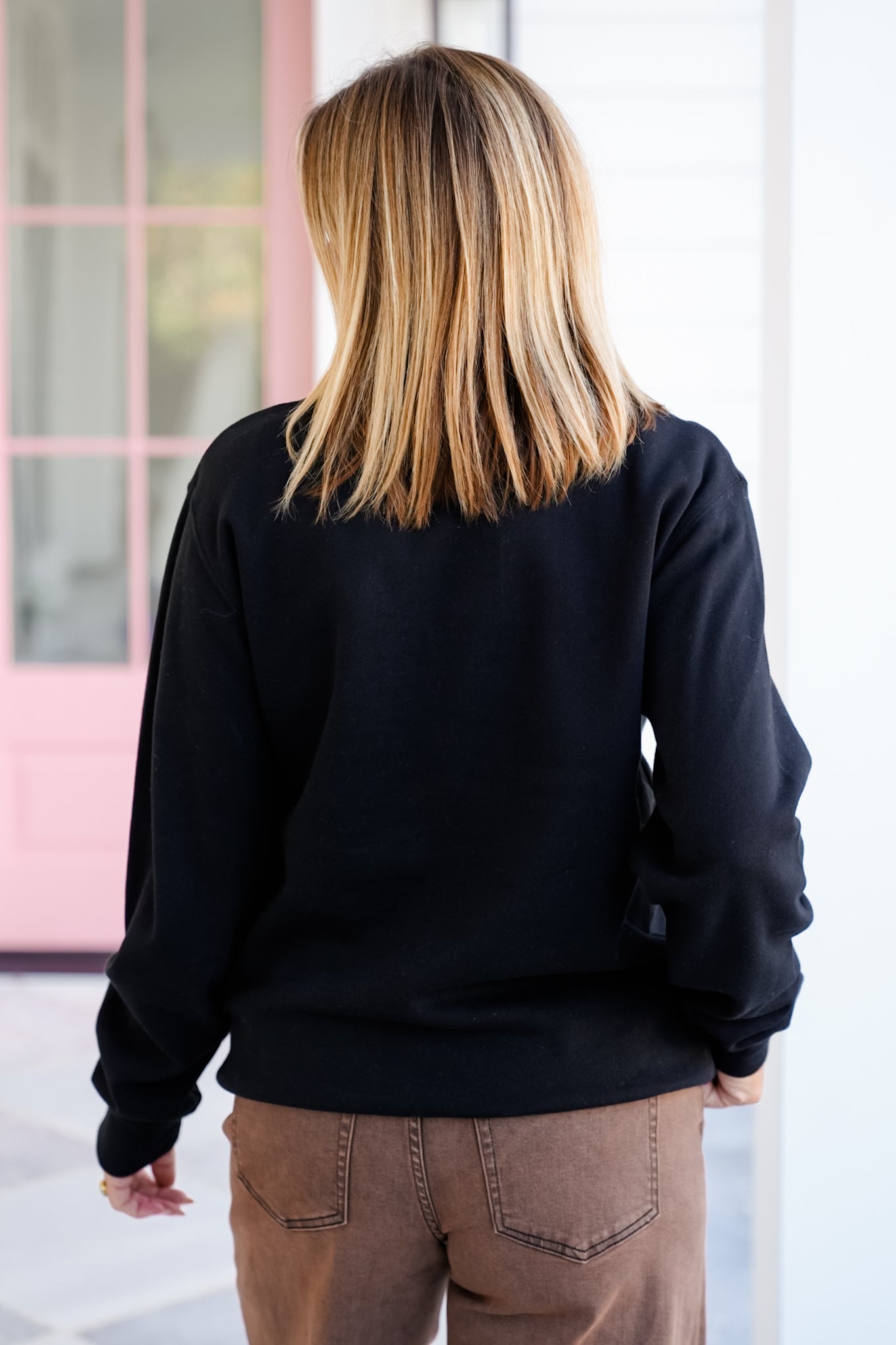 Plus/Reg Long Sleeve "Handle Your Shit" Graphic Sweatshirt