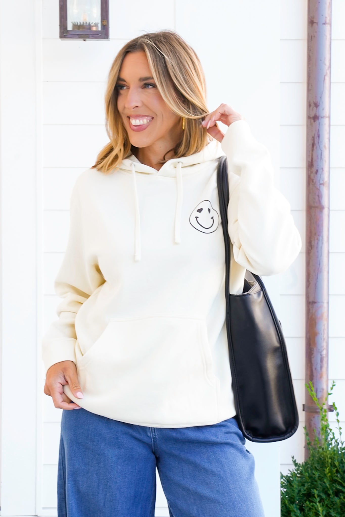 Plus/Reg Long Sleeve "What Makes You Happy" Hoodie Graphic Sweatshirt