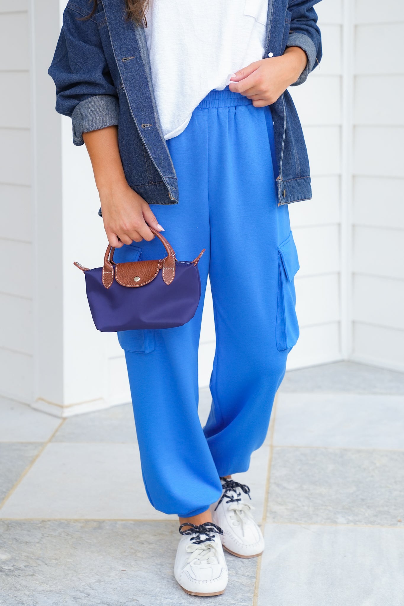 Solid Knit High Waist Joggers