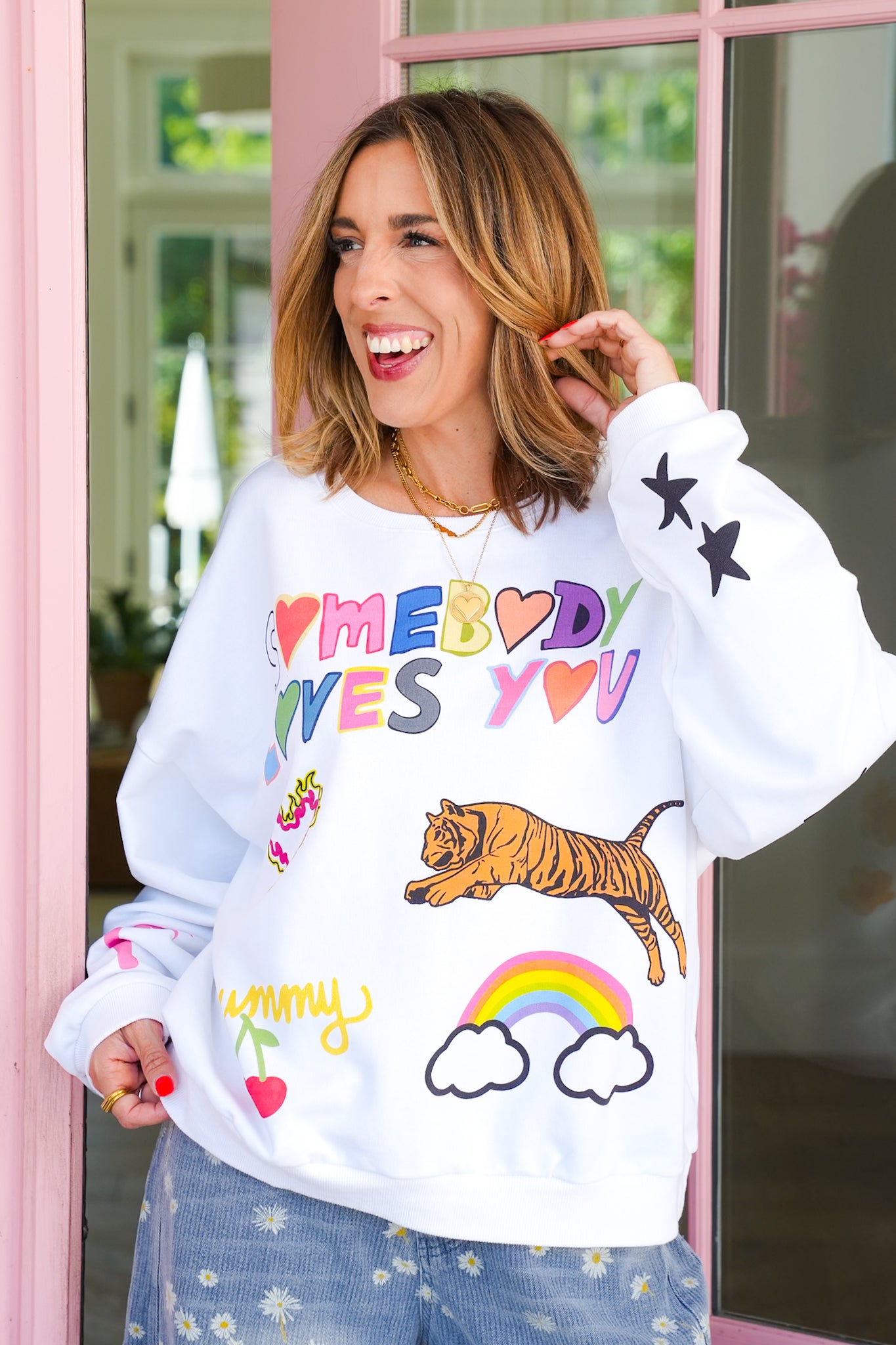 Long Sleeve "Somebody Loves You" Pullover Sweatshirt