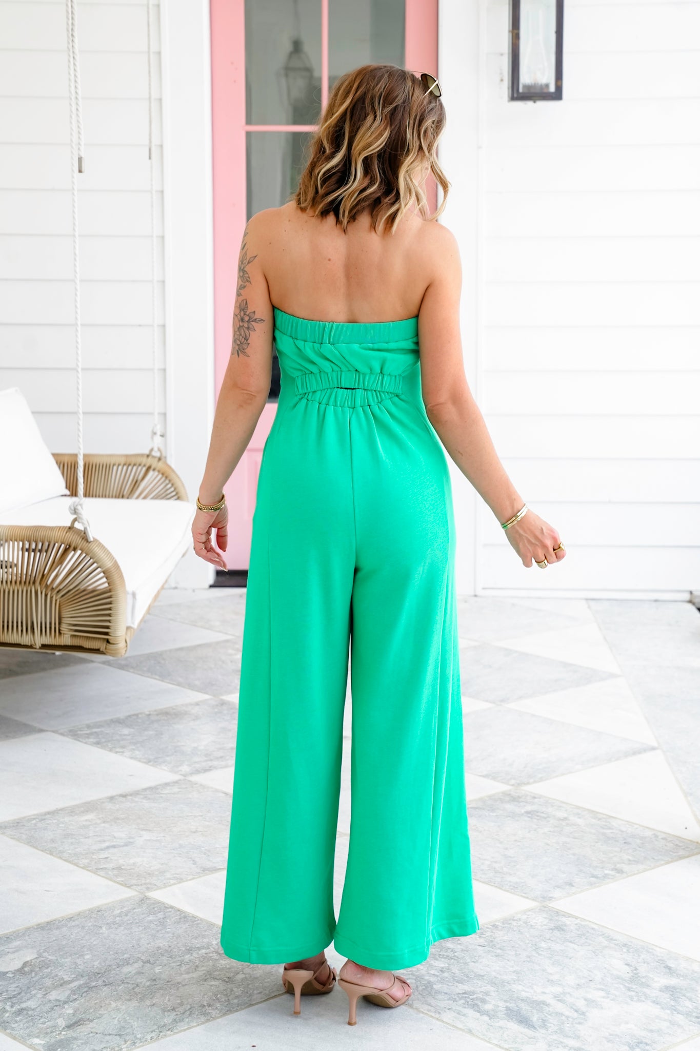 Plus/Reg Sleeveless Wide Leg Knit Jumpsuit