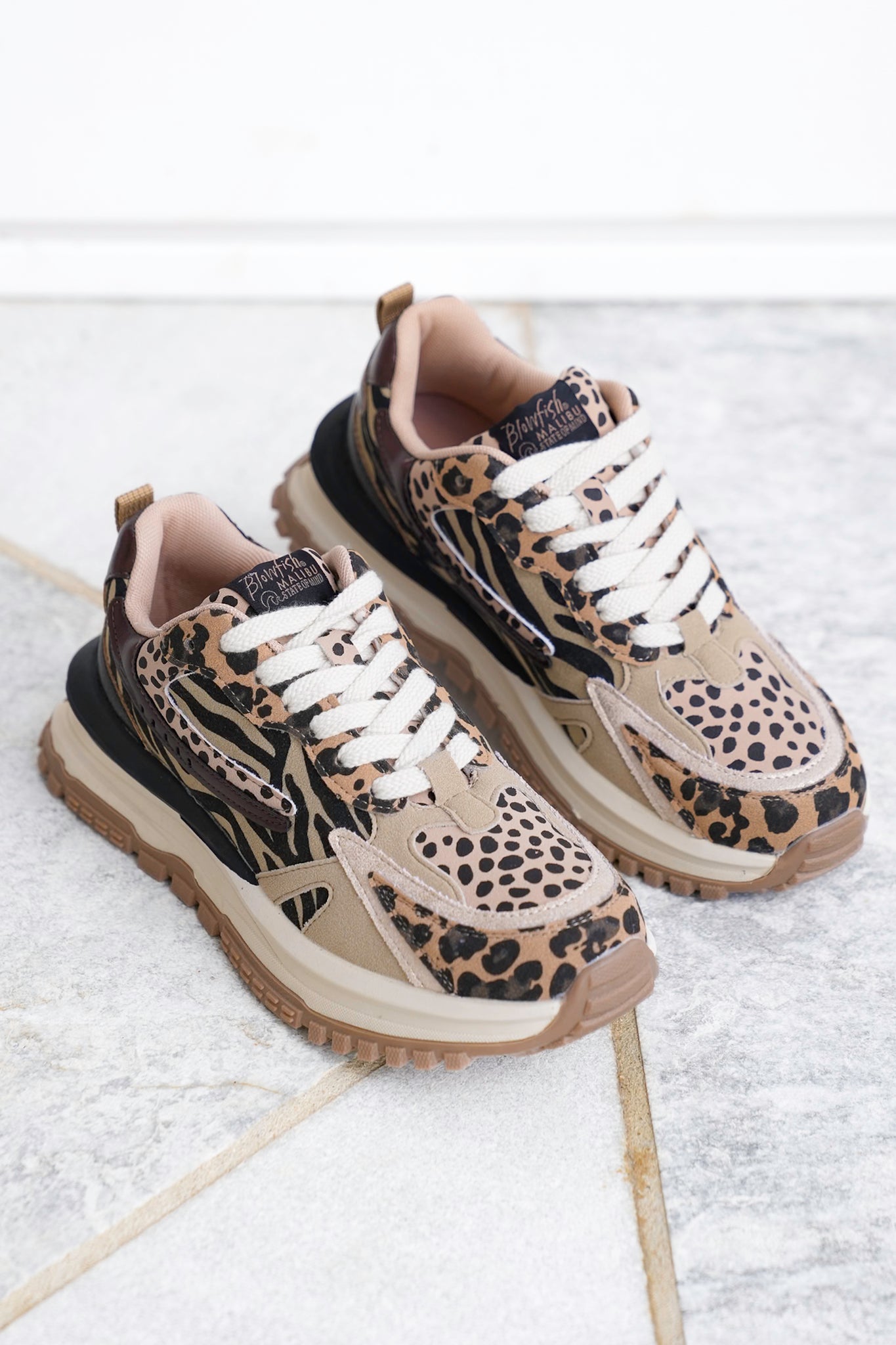 Blowfish Chunky Multi Colored Low Top Lace Up Sneaker