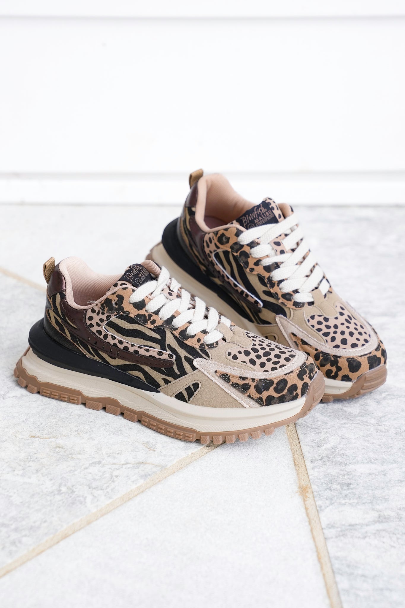Blowfish Chunky Multi Colored Low Top Lace Up Sneaker