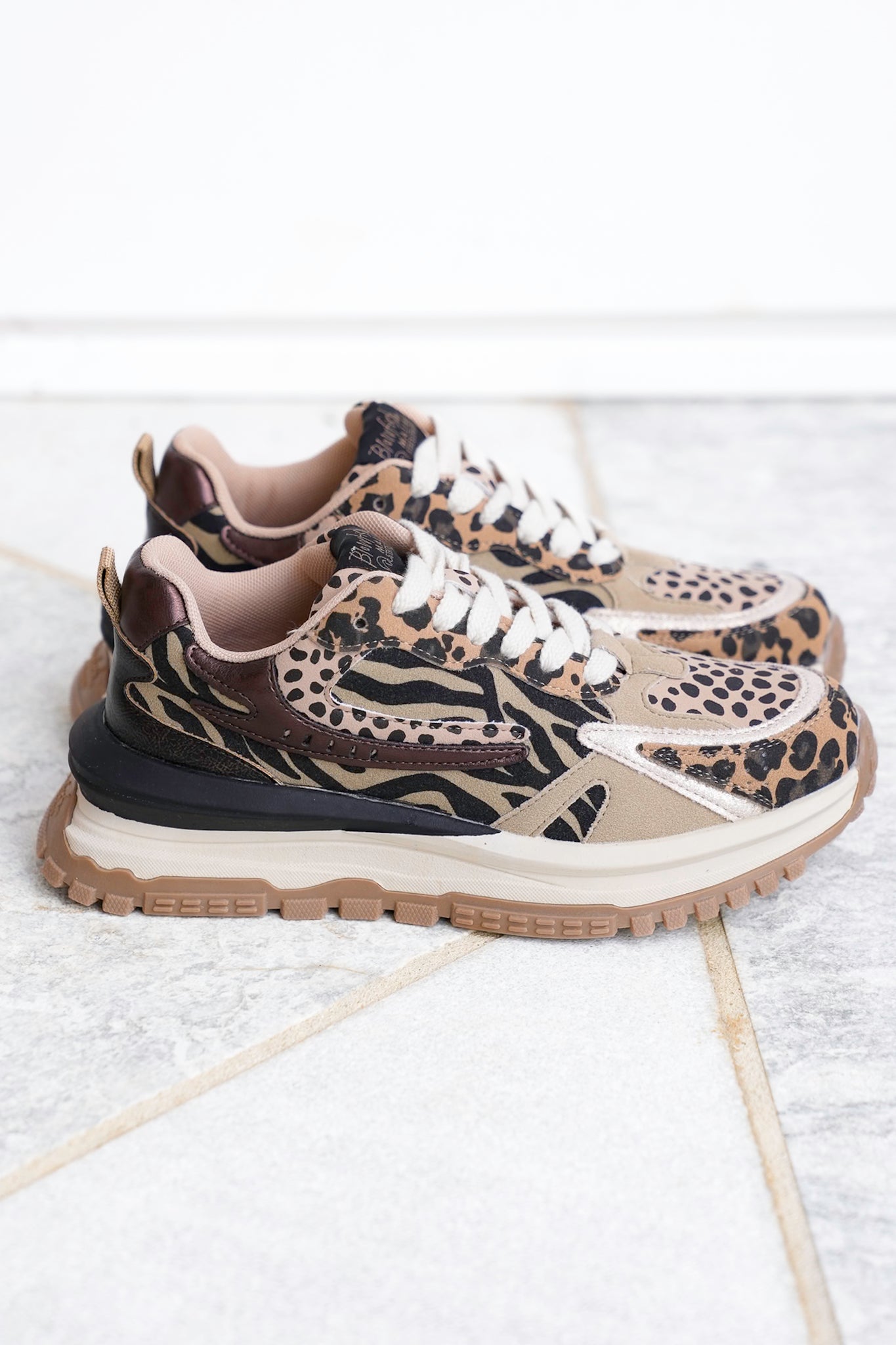 Blowfish Chunky Multi Colored Low Top Lace Up Sneaker