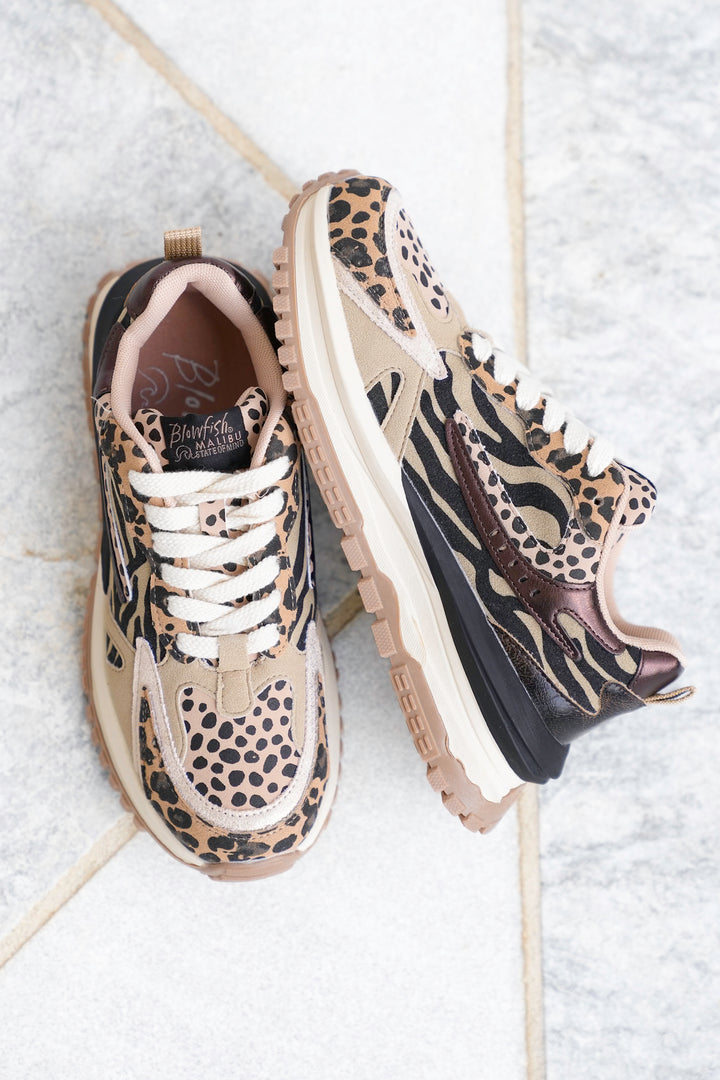 Blowfish Chunky Multi Colored Low Top Lace Up Sneaker