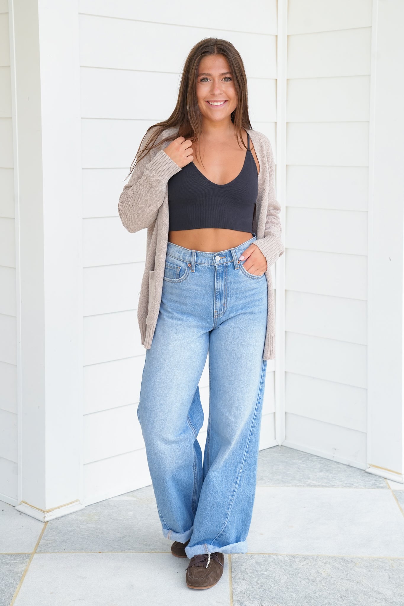 Seamless Ribbed Triangle Chest Spaghetti Brami