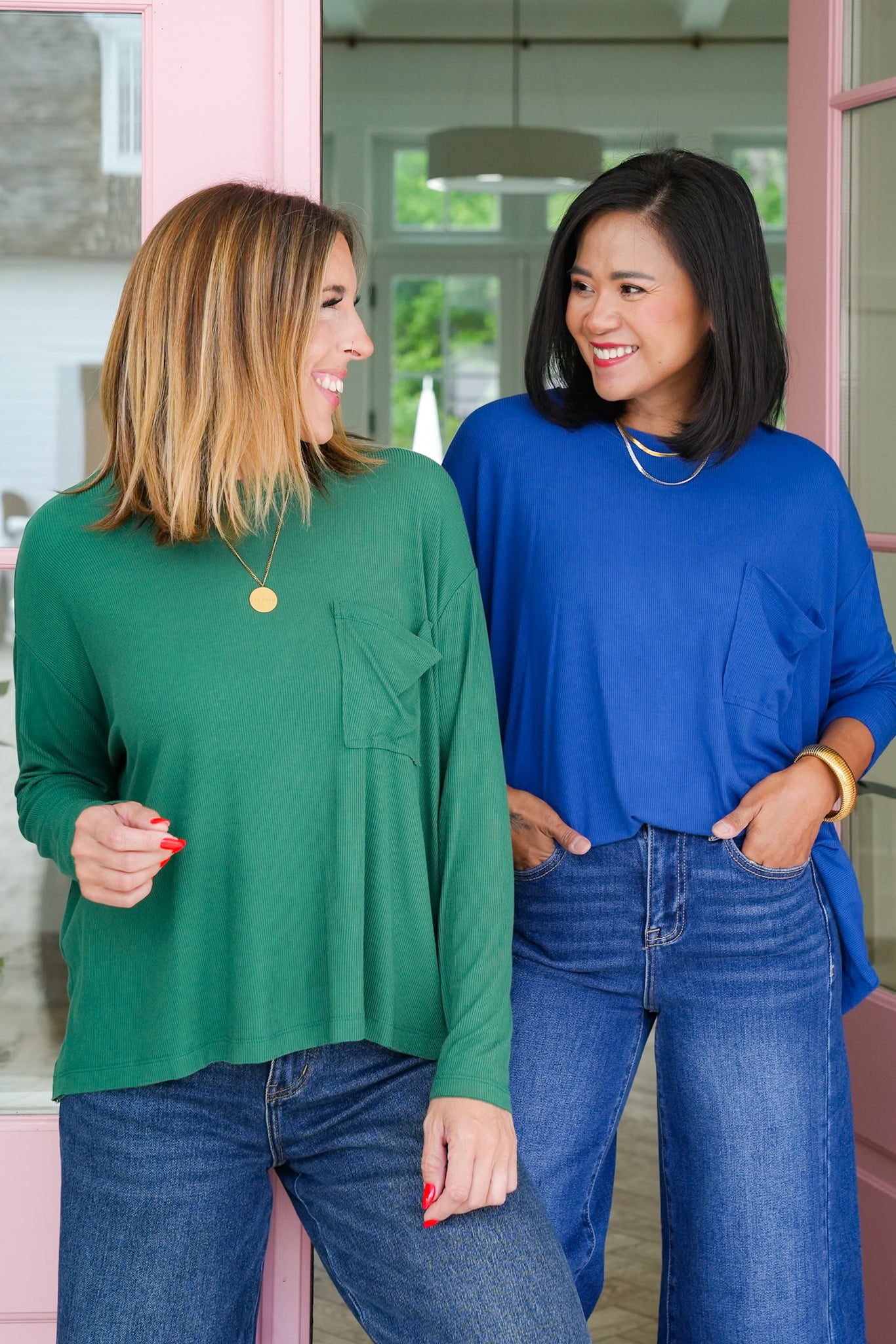 Door Buster! Zenana Ribbed Rayon Span Dolman Sleeve Top