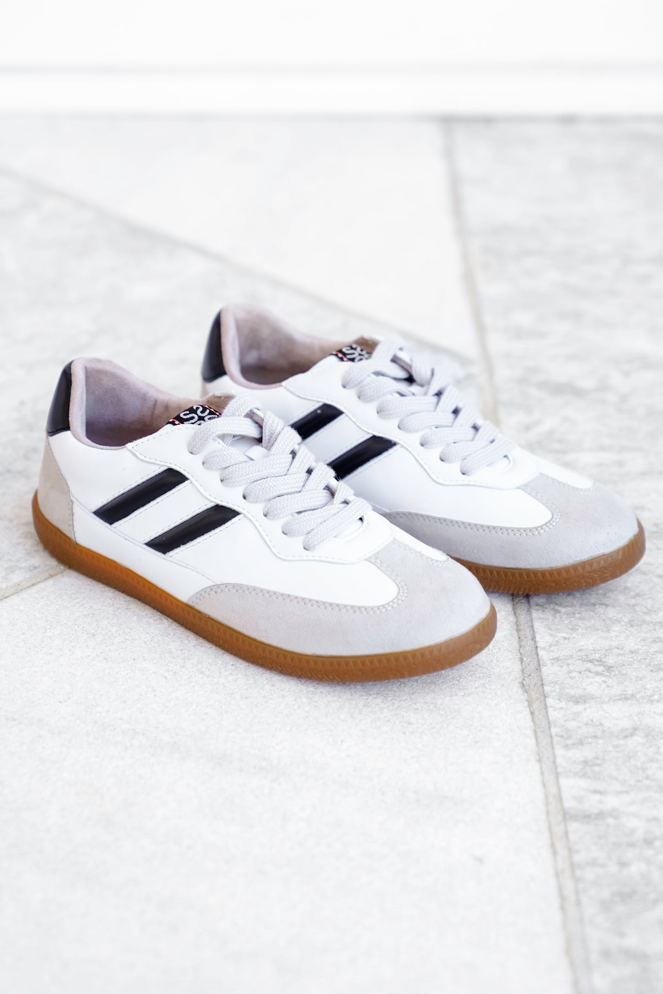 Shu Shop Retro Vegan Leather Lace Up Sneaker