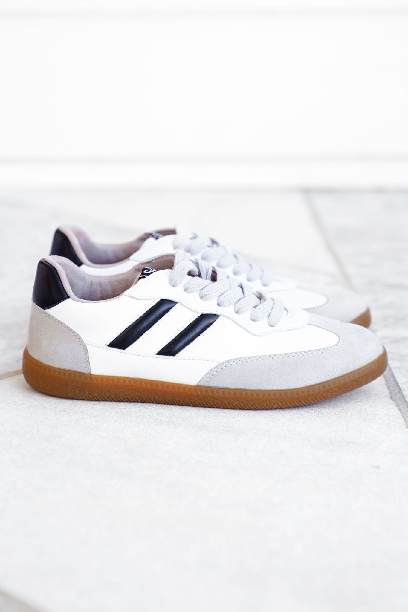 Shu Shop Retro Vegan Leather Lace Up Sneaker