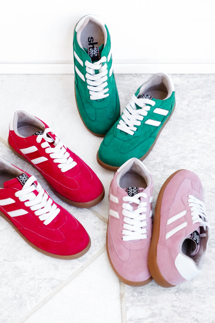 Shu Shop Retro Vegan Suede Lace Up Sneaker
