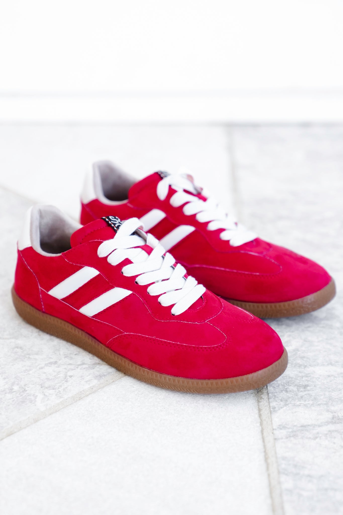 Shu Shop Retro Vegan Suede Lace Up Sneaker