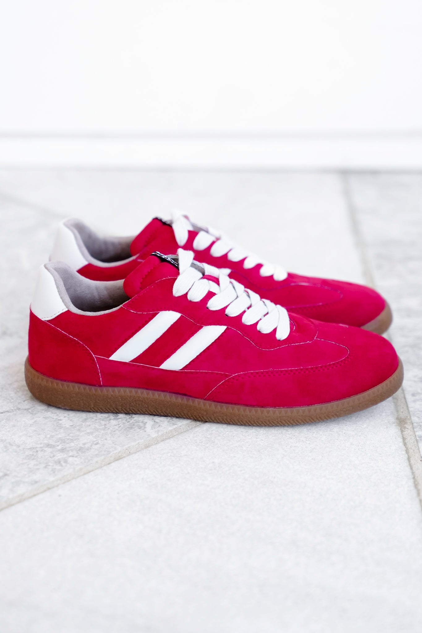 Shu Shop Retro Vegan Suede Lace Up Sneaker