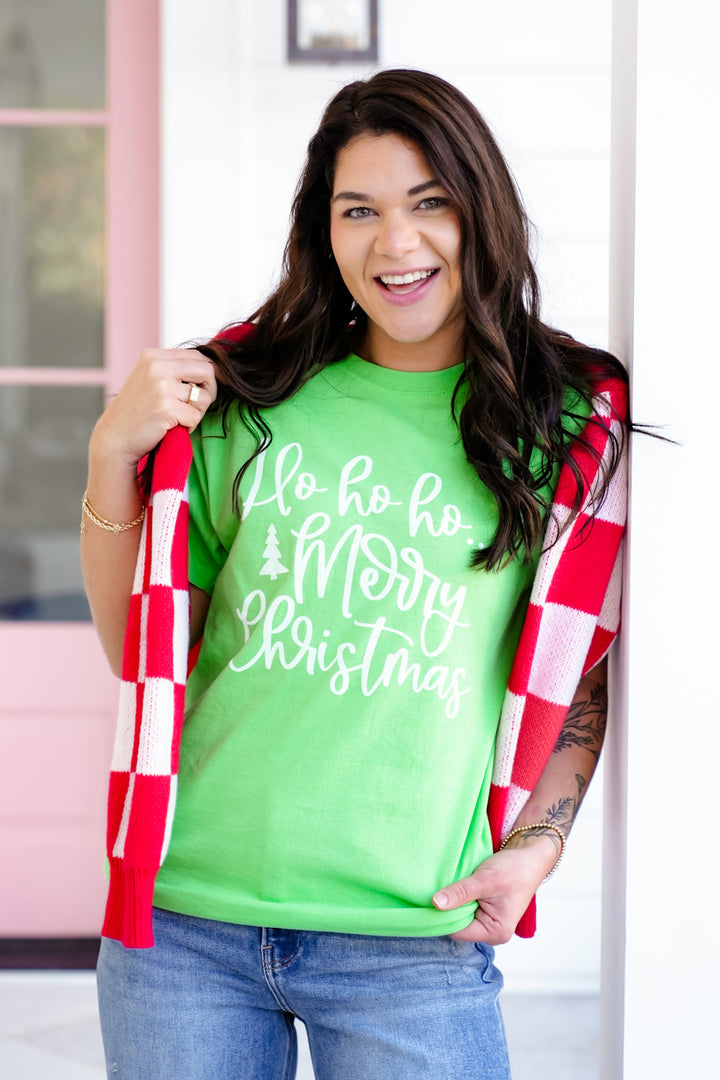 Plus/Reg "Ho Ho Ho Merry Christmas" Graphic Tee