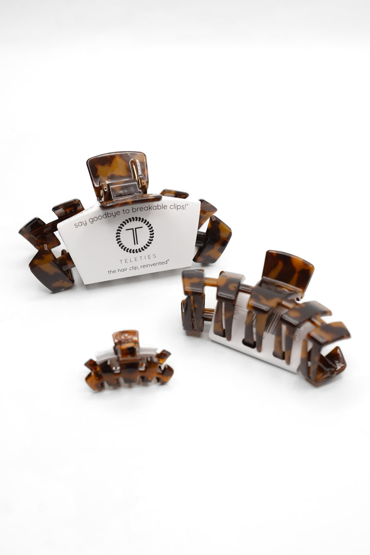 Restock! Teleties Classic Tortoise Claw Hair Clip