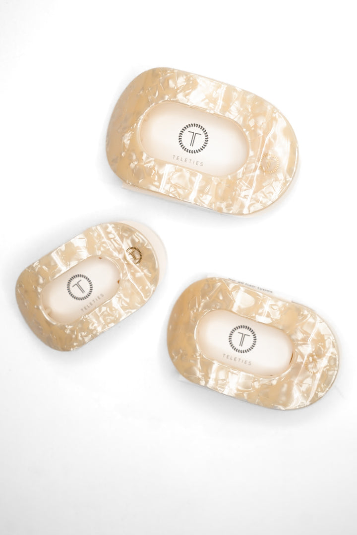 Teleties Flat Round Soft Surf Hair Clips*Final Sale*