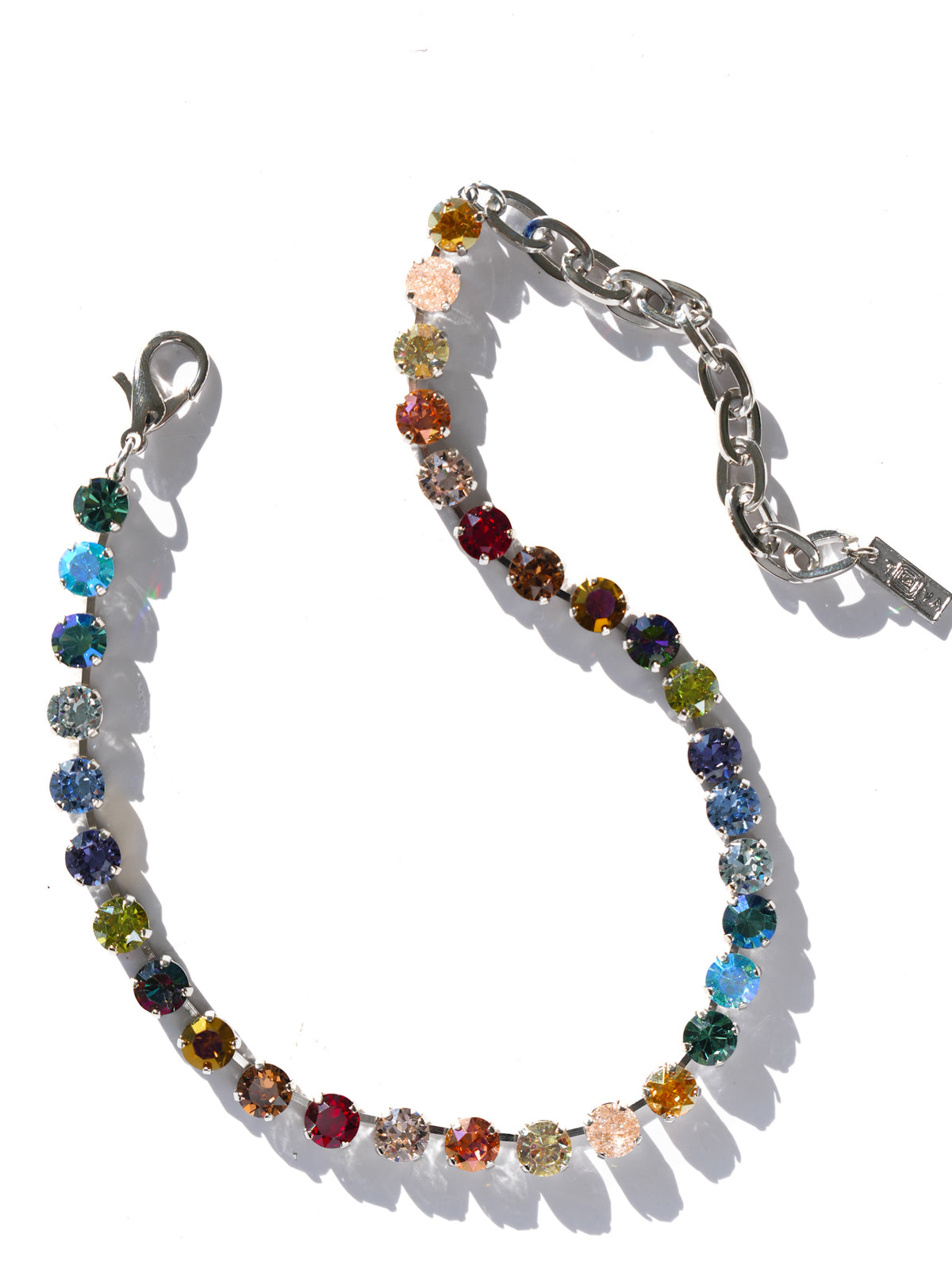 TOVA Oakland Crystal Silver Necklace - Freckled Poppy