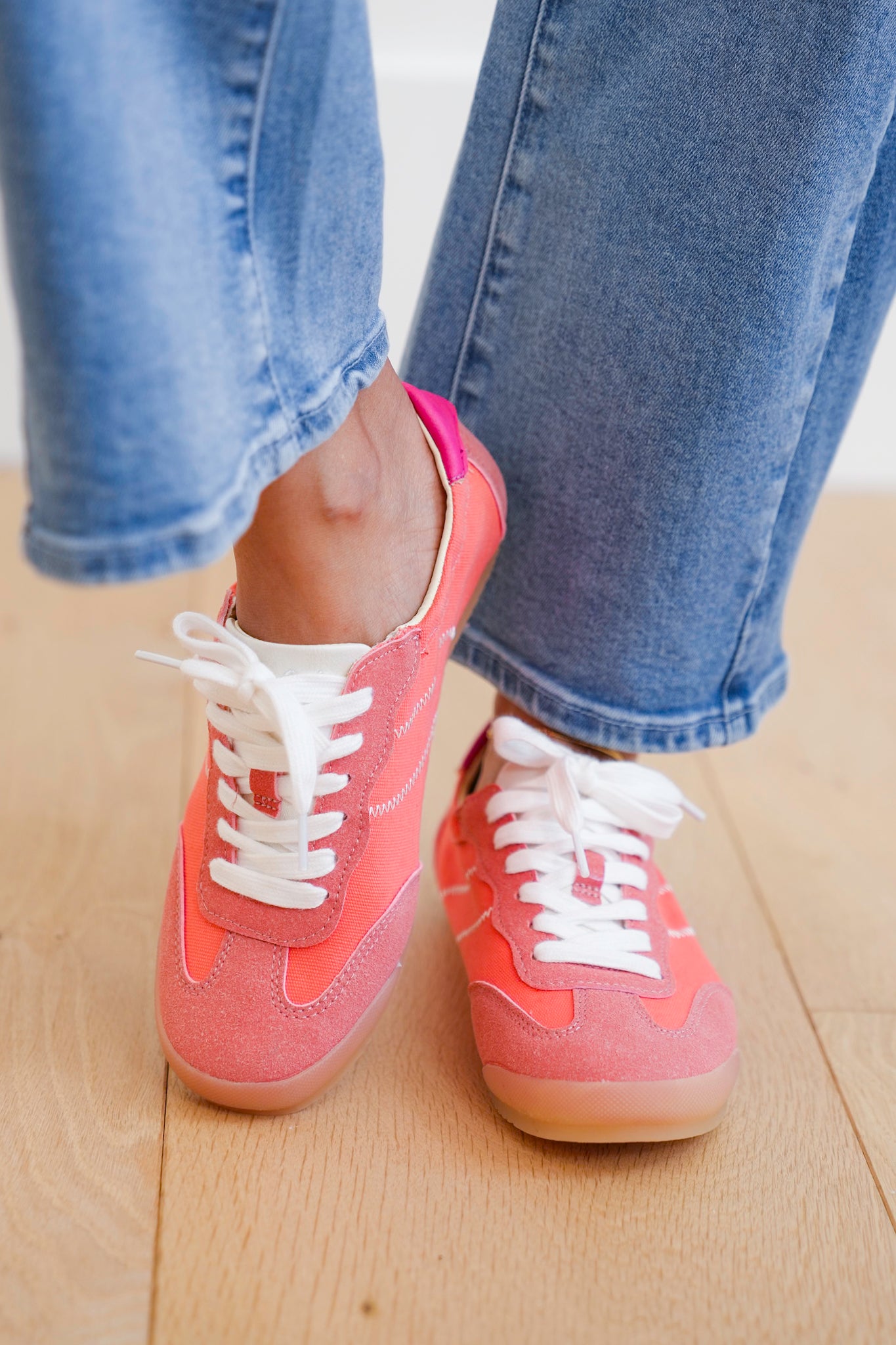 Blowfish Retro Sneaker with Zig Zag Stitch Detail