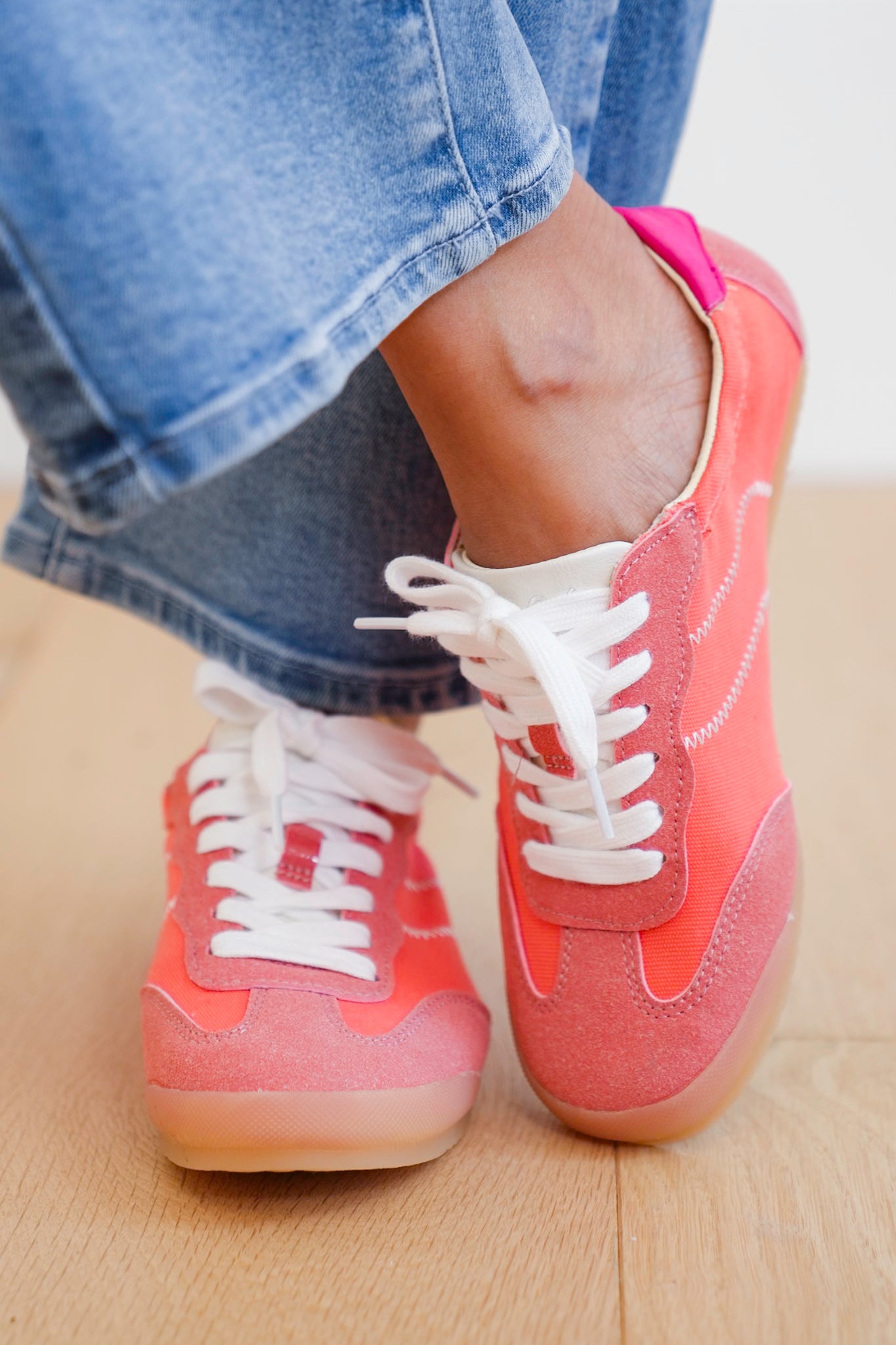 Blowfish Retro Sneaker with Zig Zag Stitch Detail