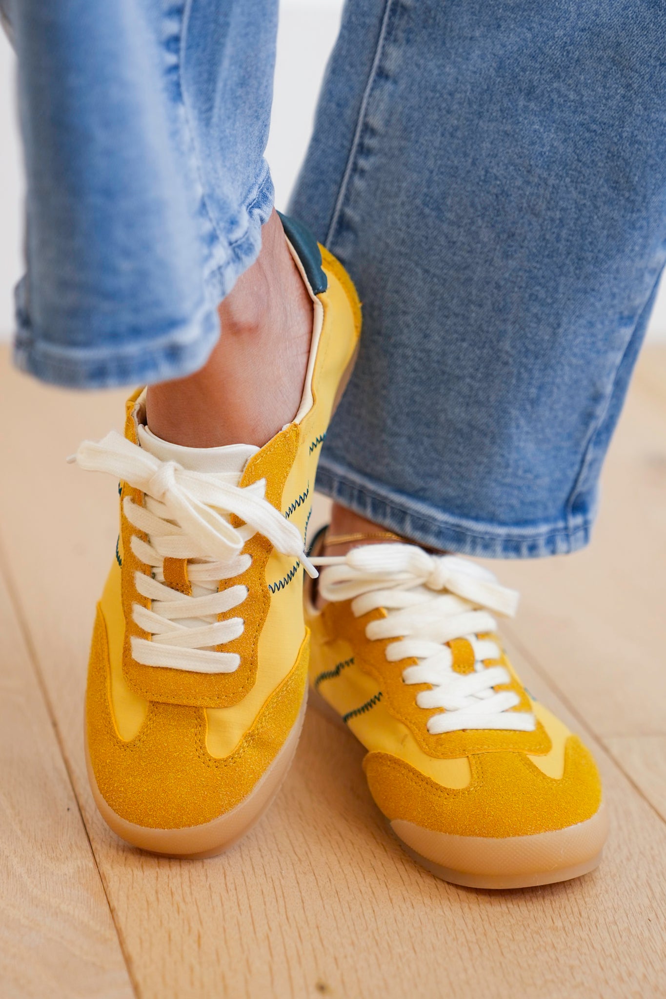 Blowfish Retro Sneaker with Zig Zag Stitch Detail