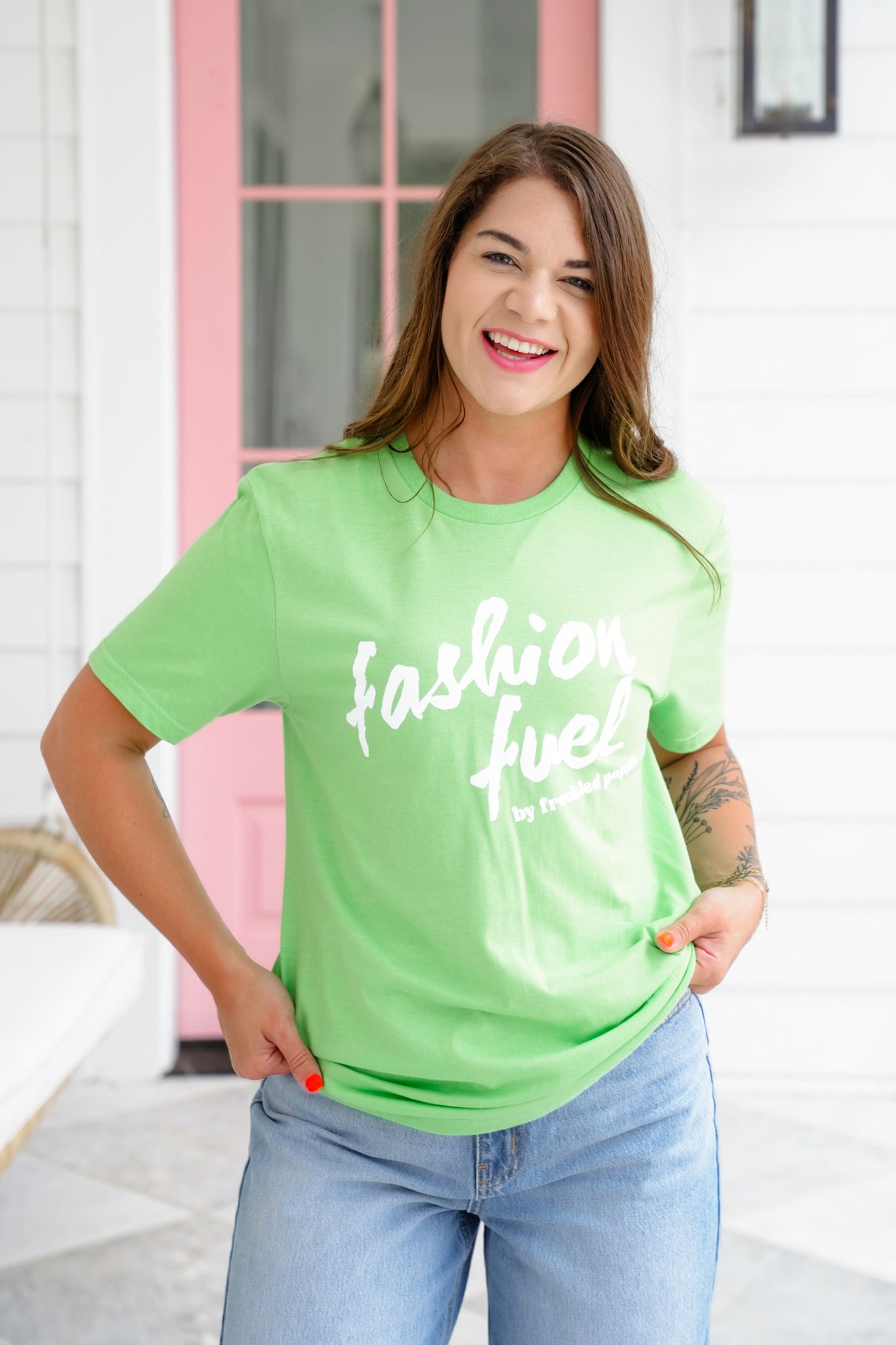 Plus/Reg Short Sleeve "Fashion Fuel" FP Graphic Tee