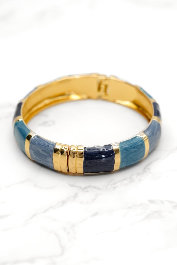 Segmented Enamel Bangle