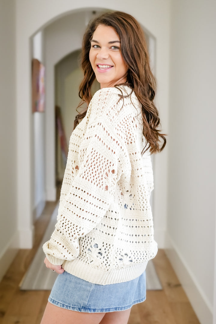 Knitted Long Sleeve Round Neck Pullover Sweater