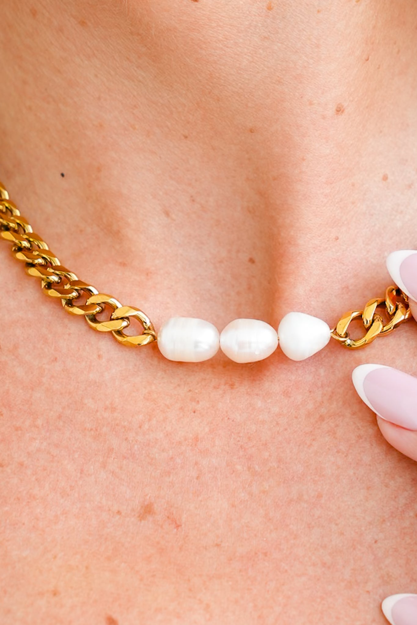 Chansutt Pearls 3 Pearl Necklace