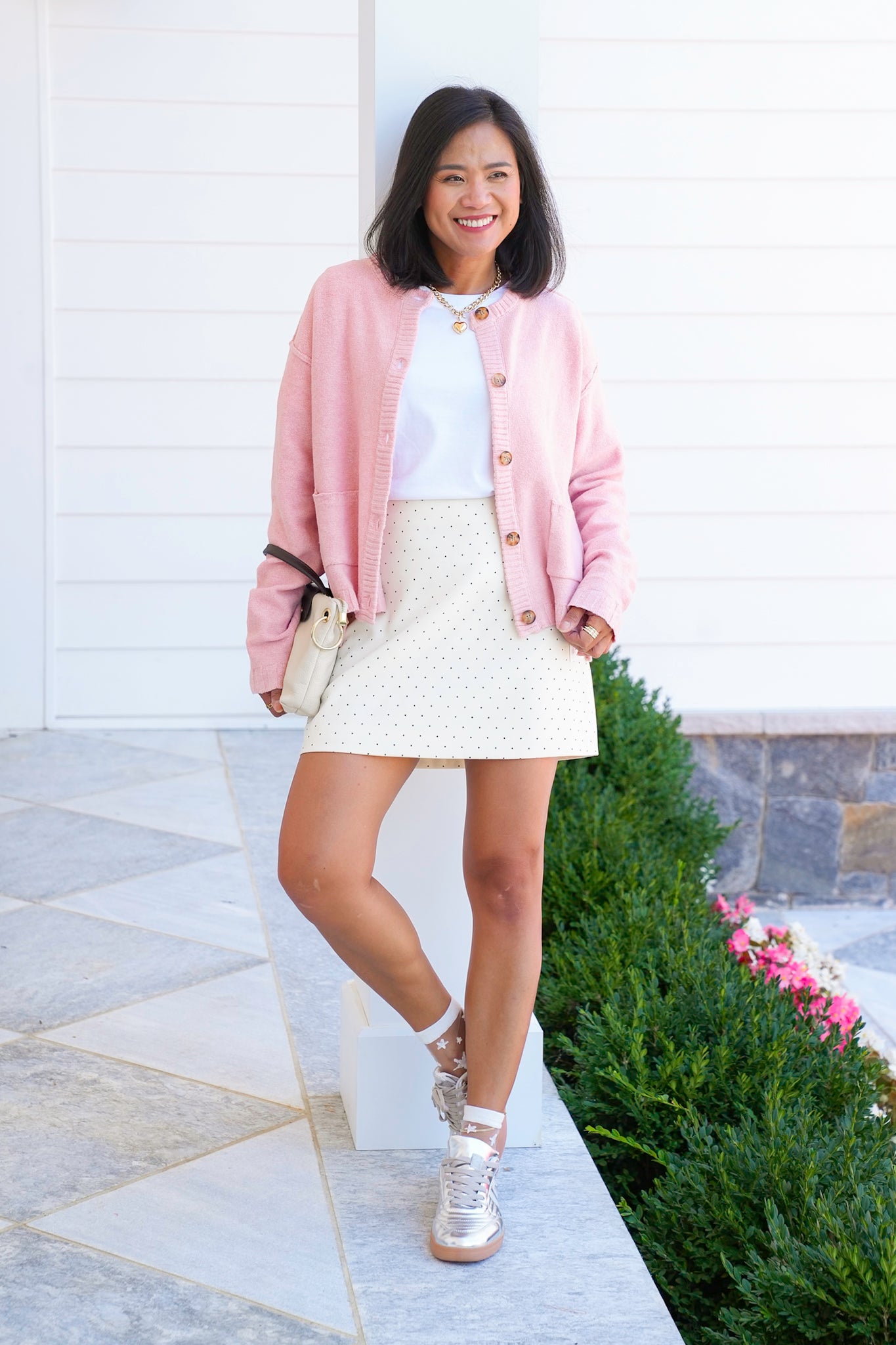 Brushed Knit Long Sleeve Button Down Cardigan